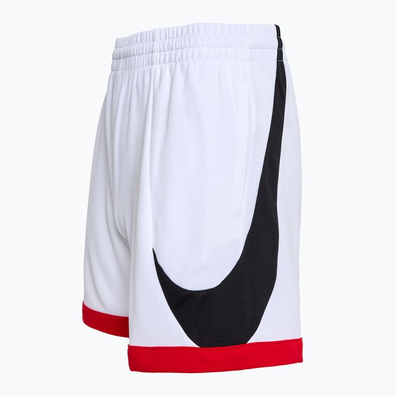 Pantaloni scurți de antrenament pentru copii Nike Dri-Fit Multi+ white/black/university red 3