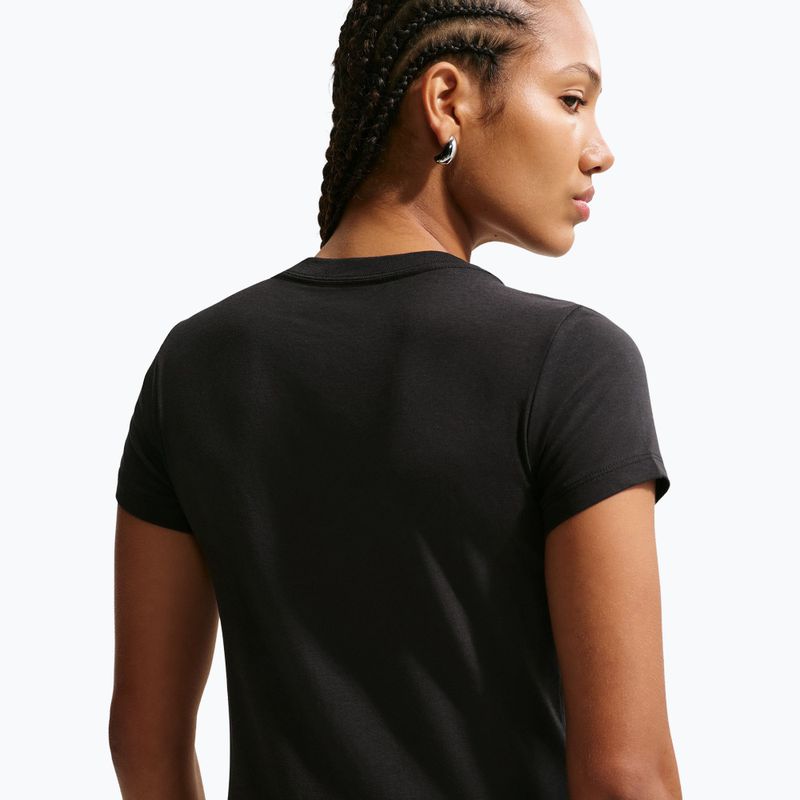 Tricou pentru femei Nike Sportswear Chill Knit black/white 5