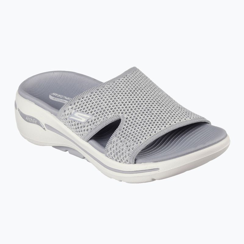 Papuci pentru femei SKECHERS Go Walk Arch Fit Sandal Joyful gray 8