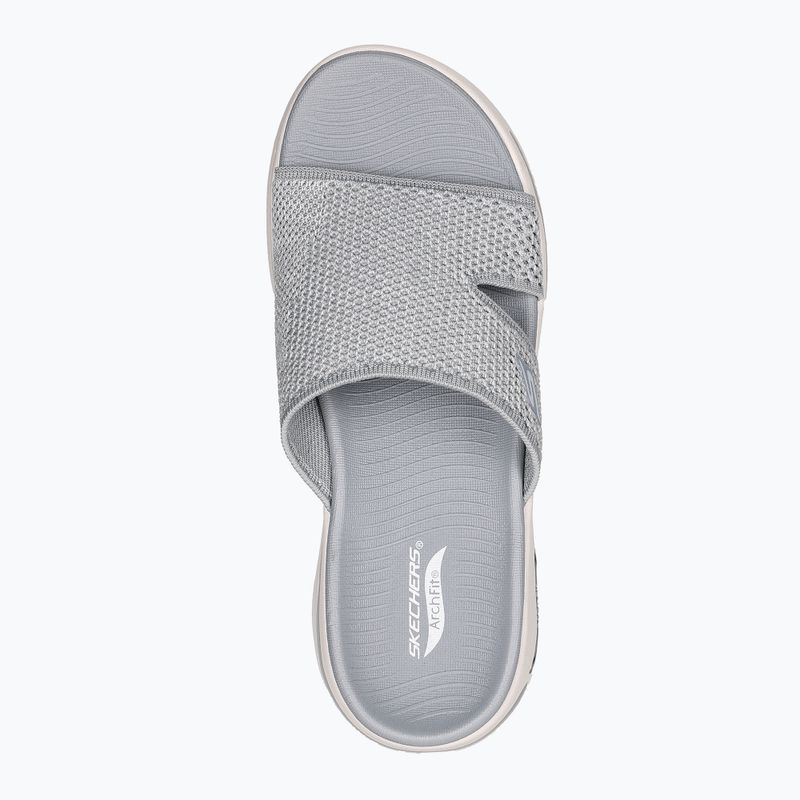 Papuci pentru femei SKECHERS Go Walk Arch Fit Sandal Joyful gray 11