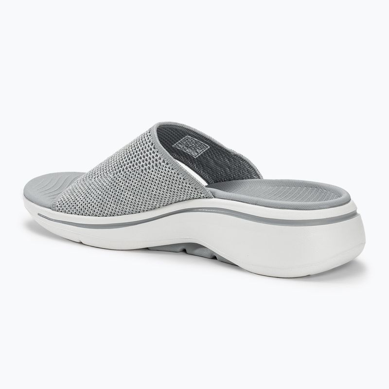 Papuci pentru femei SKECHERS Go Walk Arch Fit Sandal Joyful gray 3