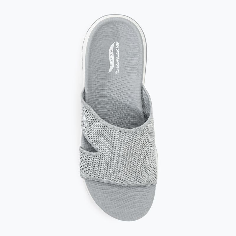Papuci pentru femei SKECHERS Go Walk Arch Fit Sandal Joyful gray 5