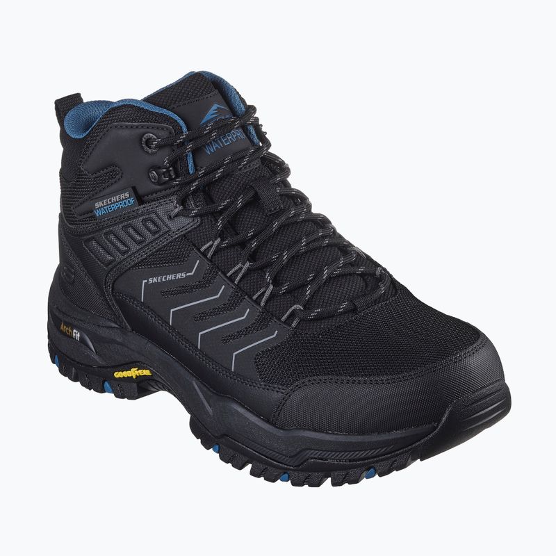 SKECHERS Arch Fit Dawson Dawson Raveno negru pantofi de trekking pentru bărbați 7
