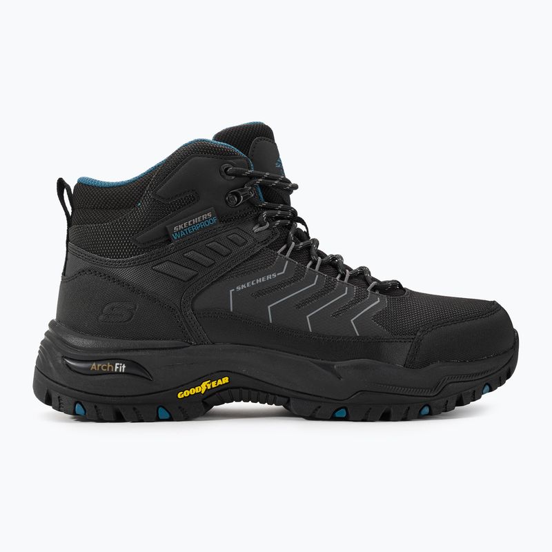 SKECHERS Arch Fit Dawson Dawson Raveno negru pantofi de trekking pentru bărbați 2