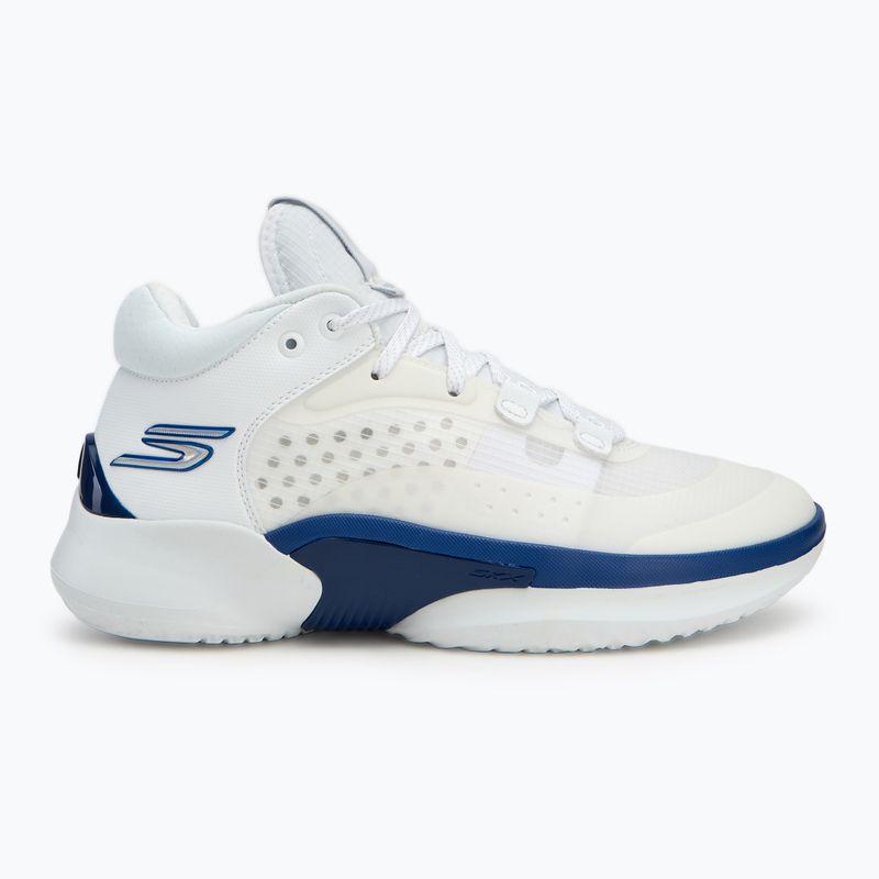 Încălțăminte de bachet pentru bărbați SKECHERS SKX Resagrip white/blue 2