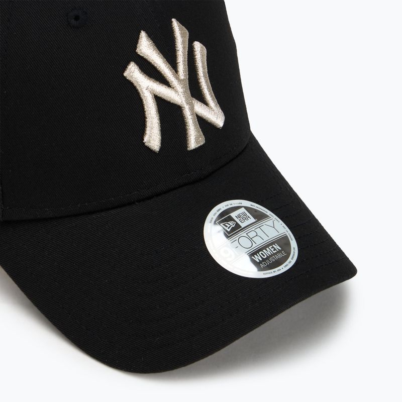 New Era Metallic Logo 9Forty New York Yankees șapcă de baseball negru 3