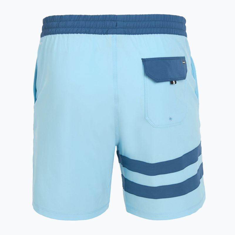 Șort de înot pentru bărbați Hurley Phantom Eco Block Party Volley 17" blue dream 2