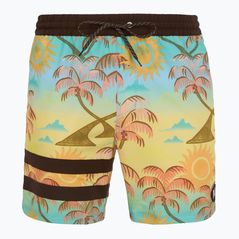 Șort de înot pentru bărbați Hurley Phantom Eco Block Party Volley 17" pineapple