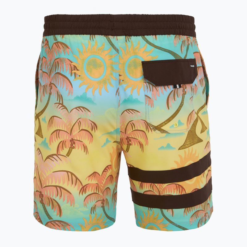 Șort de înot pentru bărbați Hurley Phantom Eco Block Party Volley 17" pineapple 2