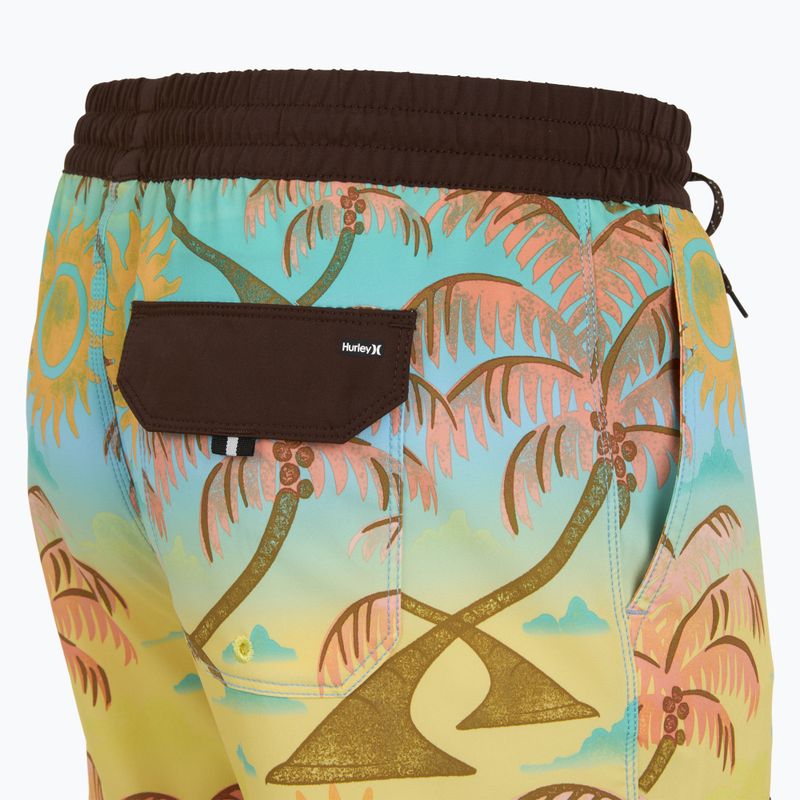 Șort de înot pentru bărbați Hurley Phantom Eco Block Party Volley 17" pineapple 4