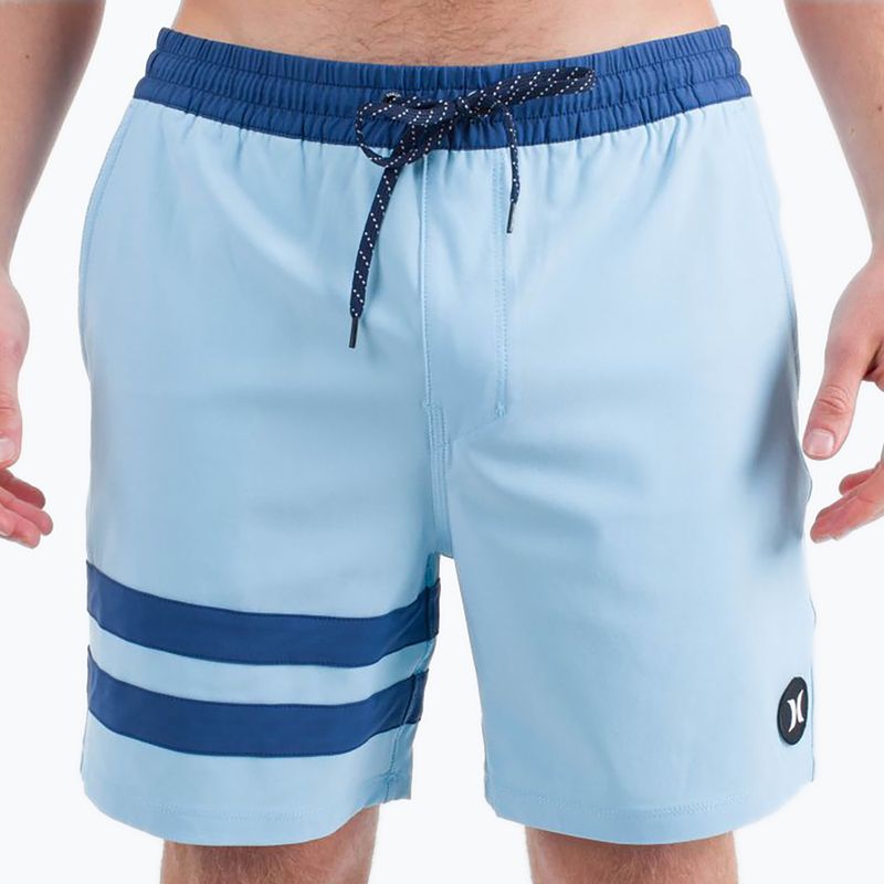 Șort de înot pentru bărbați Hurley Phantom Eco Block Party Volley 17" blue dream