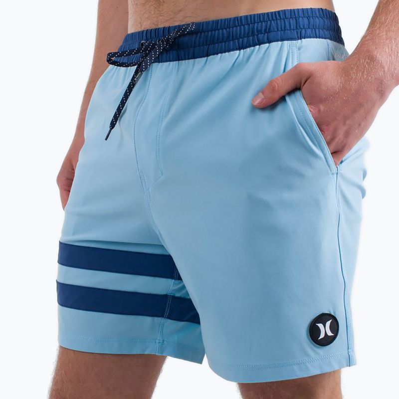 Șort de înot pentru bărbați Hurley Phantom Eco Block Party Volley 17" blue dream 4