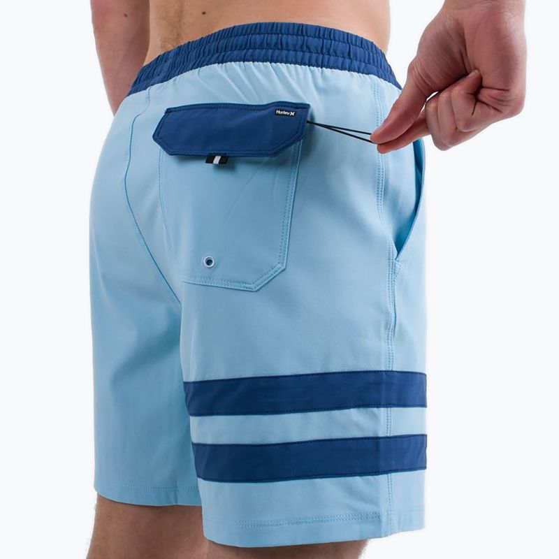 Șort de înot pentru bărbați Hurley Phantom Eco Block Party Volley 17" blue dream 5