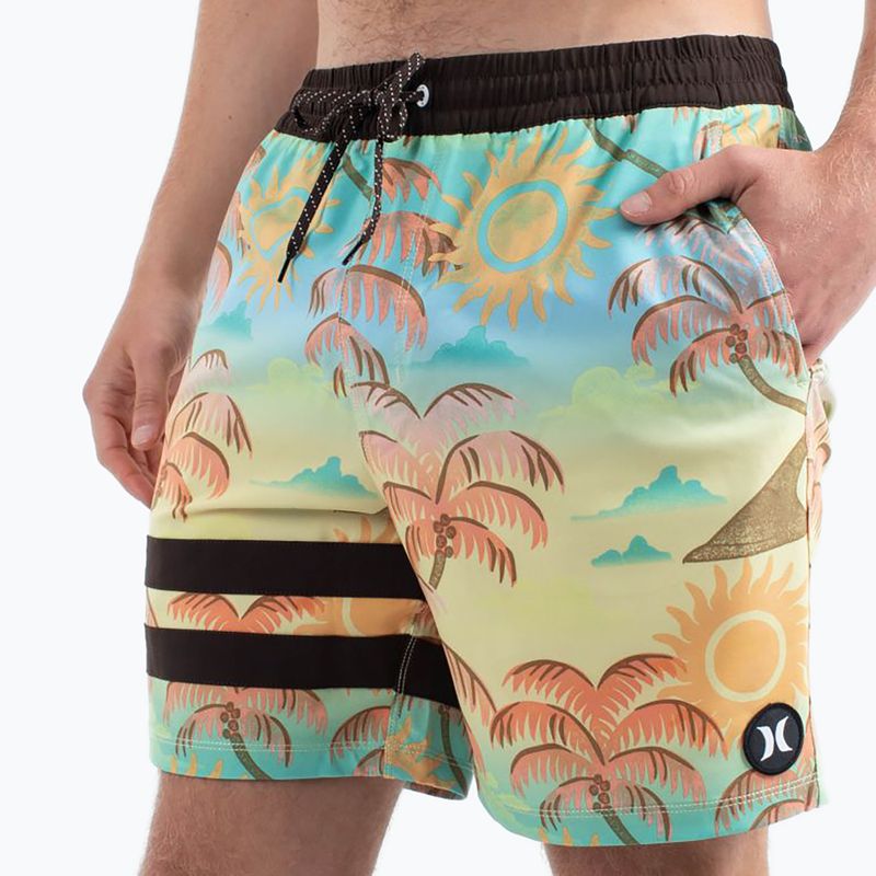 Șort de înot pentru bărbați Hurley Phantom Eco Block Party Volley 17" pineapple 4