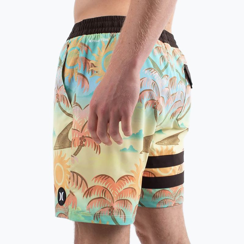 Șort de înot pentru bărbați Hurley Phantom Eco Block Party Volley 17" pineapple 5