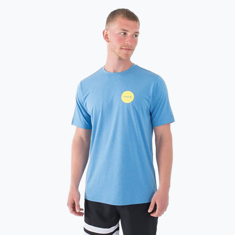 Tricou pentru bărbați  Hurley Everyday Hybrid Upf kingdom blue heather