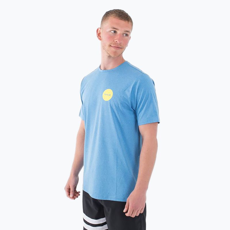 Tricou pentru bărbați  Hurley Everyday Hybrid Upf kingdom blue heather 3