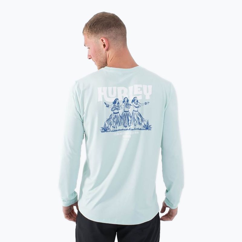 Longsleeve pentru bărbați Hurley Everyday Hybrid Upf brown kelp 3