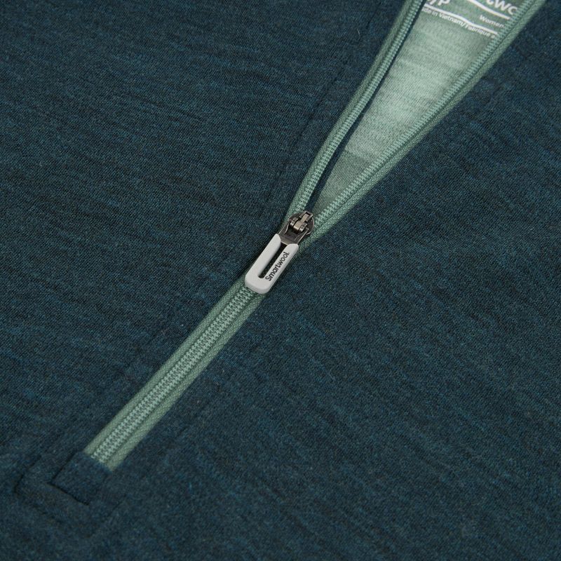 Bluză termoactivă pentru femei Smartwool Classic Thermal Merino Base Layer 1/2 Zip Hoodie Boxed twilight/arctic green 3