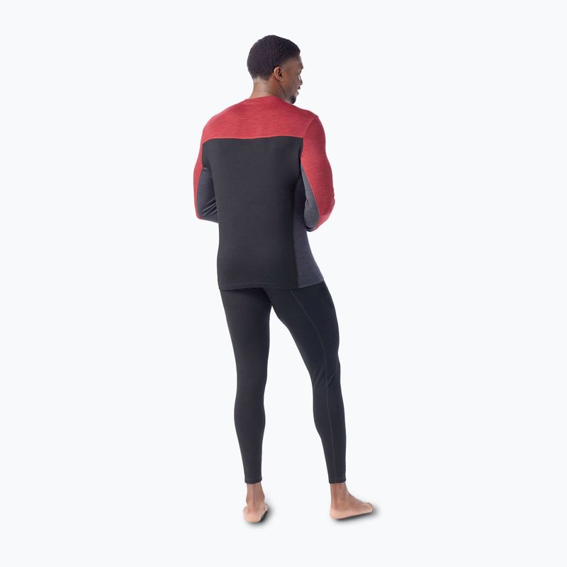 Bluză termică pentru bărbați Smartwool Classic Thermal Merino Base Layer Colorblock Crew Boxed 2