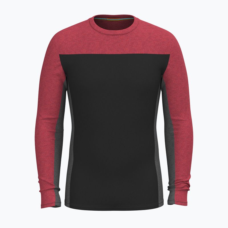 Longsleeve termoactiv pentru bărbați  Smartwool Classic Thermal Merino Base Layer Colorblock Crew black 3