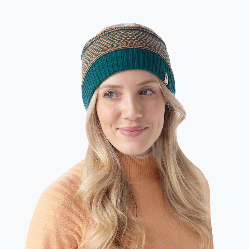 Căciulă de iarnă Smartwool Popcorn Cable Reversible emerald green 2
