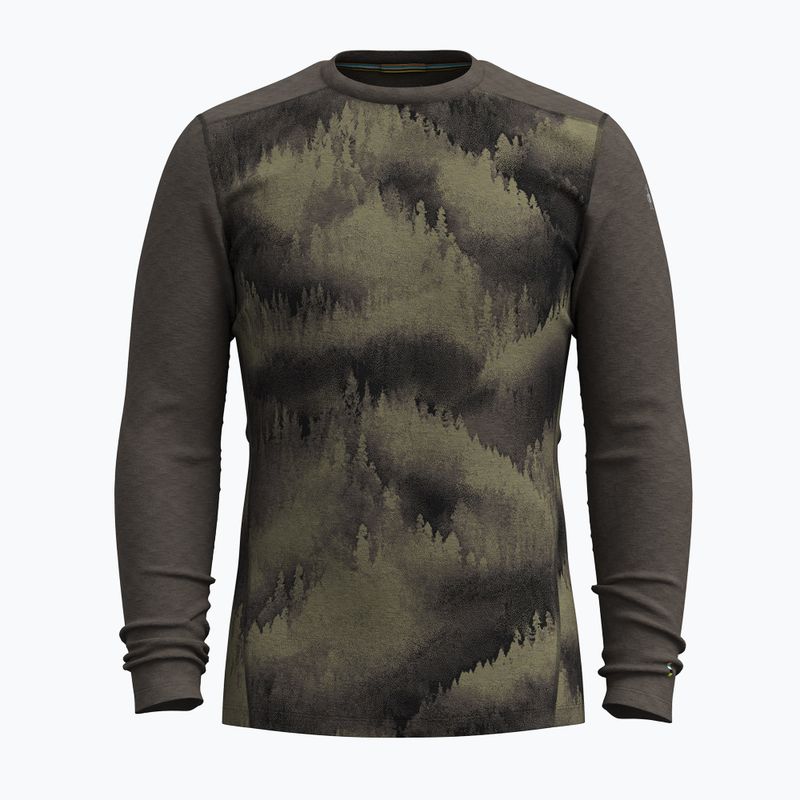 Longsleeve termoactiv pentru bărbați  Smartwool Merino 250 Baselayer Crew Boxed north woods foggy pines 3