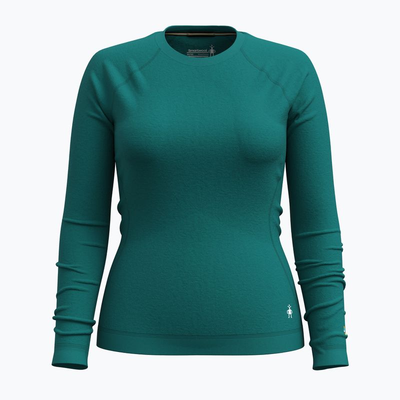 Longsleeve termoactiv pentru femei Smartwool Merino 250 Baselayer Crew Boxed emerald green 3