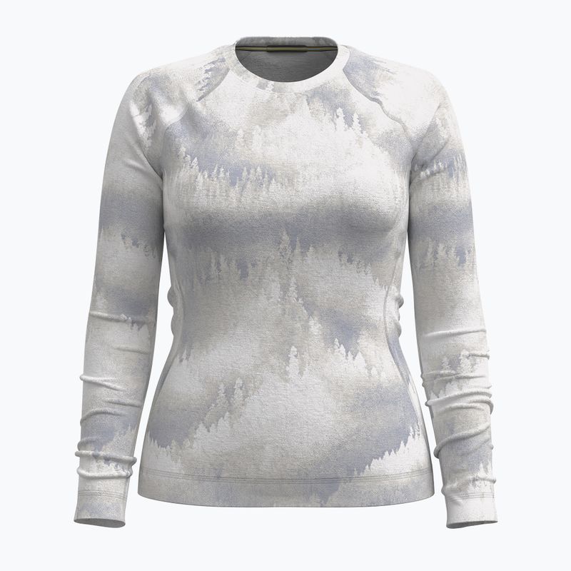 Longsleeve termoactiv pentru femei Smartwool Merino 250 Baselayer Crew Boxed light gray foggy pines 3