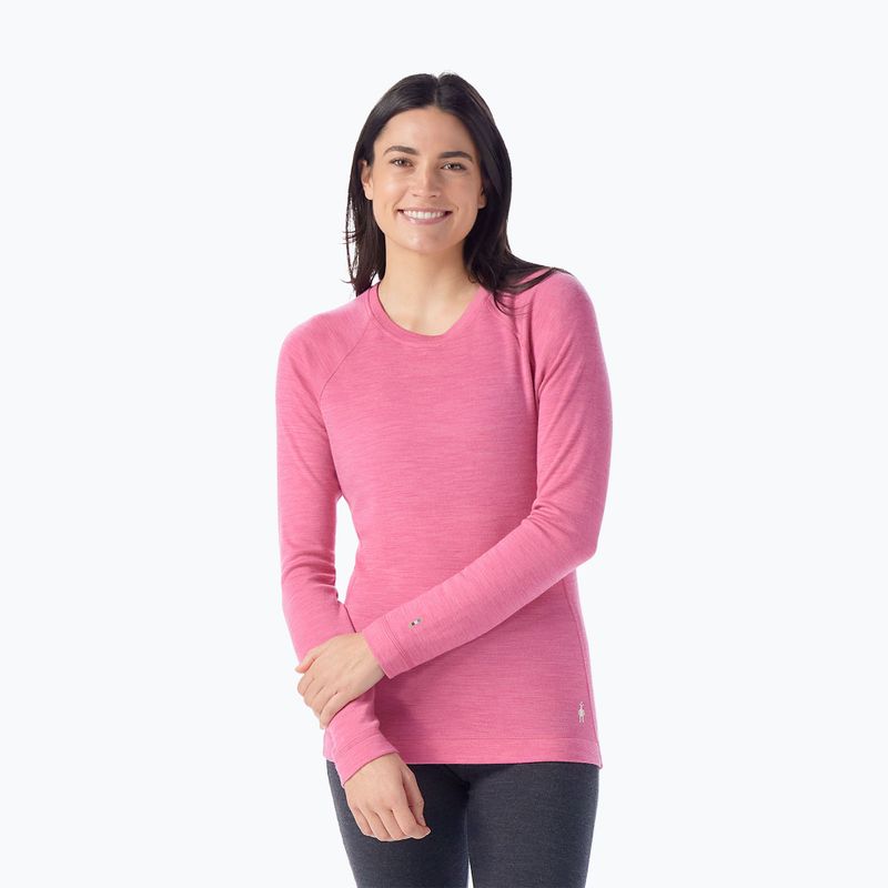 Longsleeve termoactiv pentru femei Smartwool Merino 250 Baselayer Crew Boxed garden pink heather