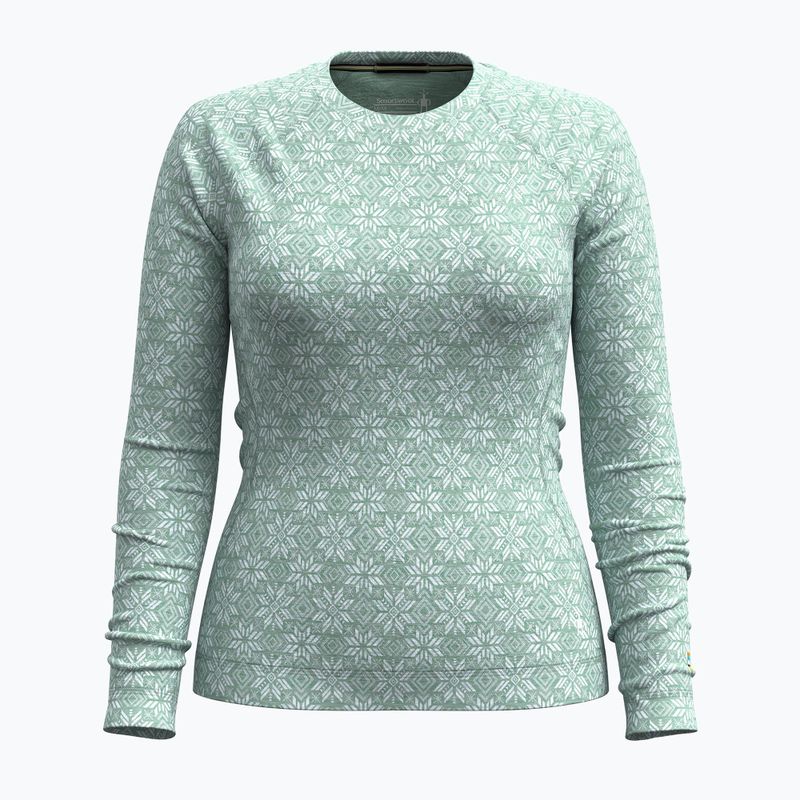 Bluză termică pentru femei Smartwool Merino 250 Baselayer Crew Boxed arctic green digi snow 3
