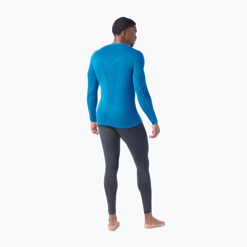 Bluză termică pentru bărbați Smartwool Intraknit Thermal Merino Base Layer Crew nival blue/navy 2
