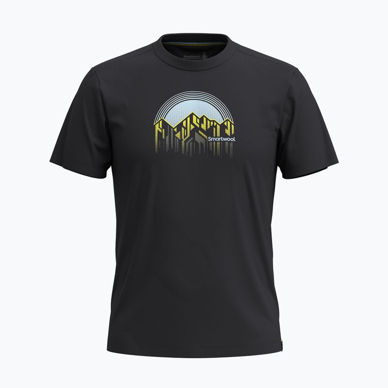 Tricou pentru bărbați Smartwool Dusk to Dawn Graphic Short Sleeve black