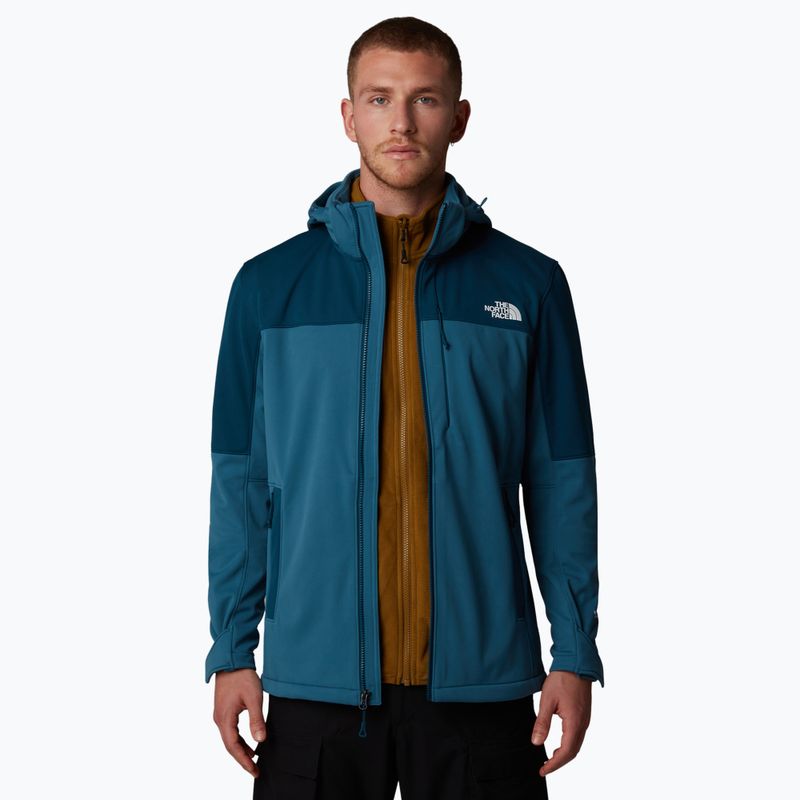 Geacă softshell pentru bărbați The North Face Diablo Softshell Detachable Hood midnight petrol/mallard 4