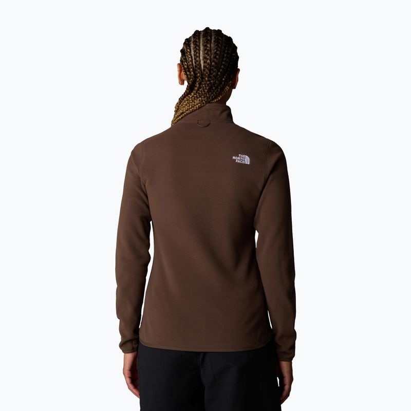 Hanorac pentru femei The North Face 100 Glacier FZ smokey brown 3