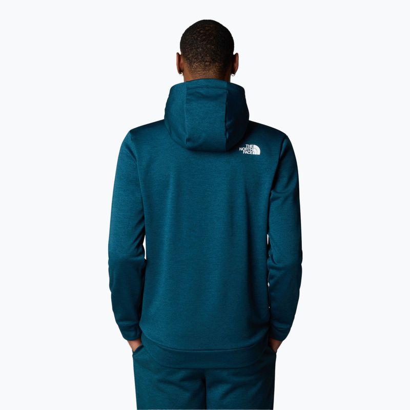 Hanorac pentru bărbați The North Face Reaxion Fleece P/O Hoodie midnight petrol dark heather 3