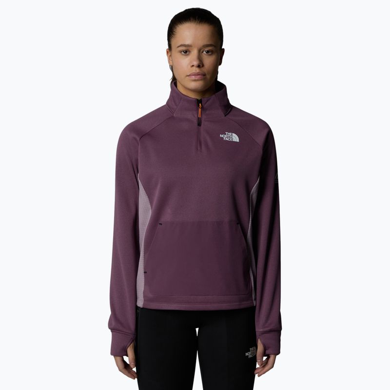 Hanorac pentru femei The North Face Mountain Athletics Fleece 1/4 Zip midnight mauve/ purple chalk