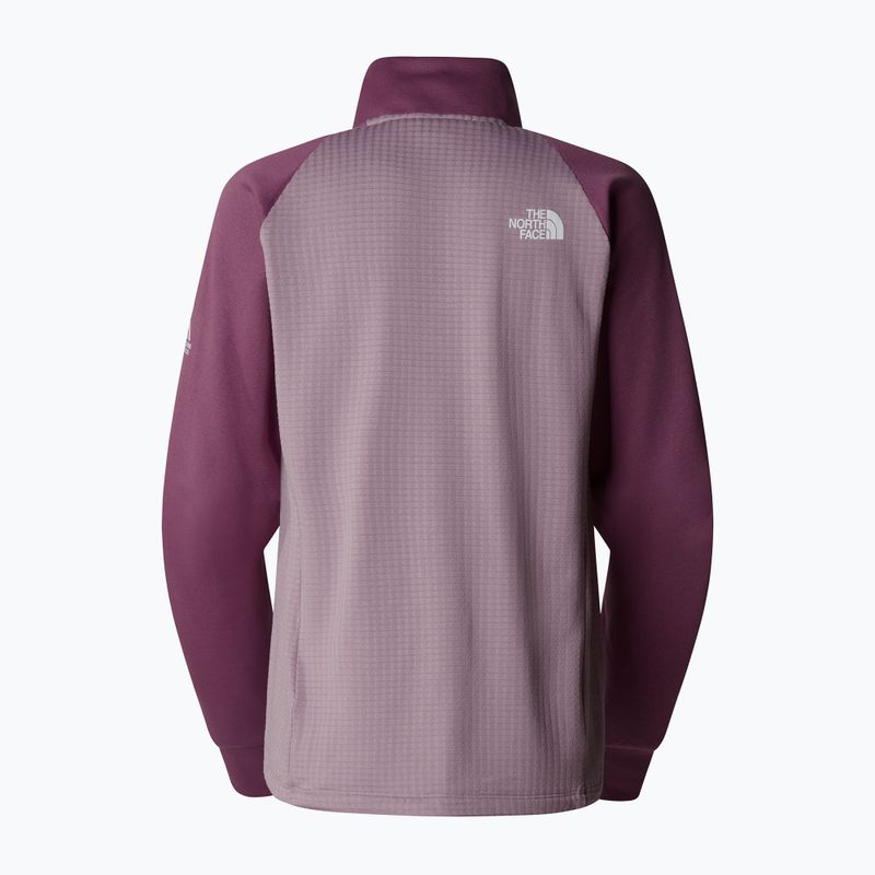 Hanorac pentru femei The North Face Mountain Athletics Fleece 1/4 Zip midnight mauve/ purple chalk 5