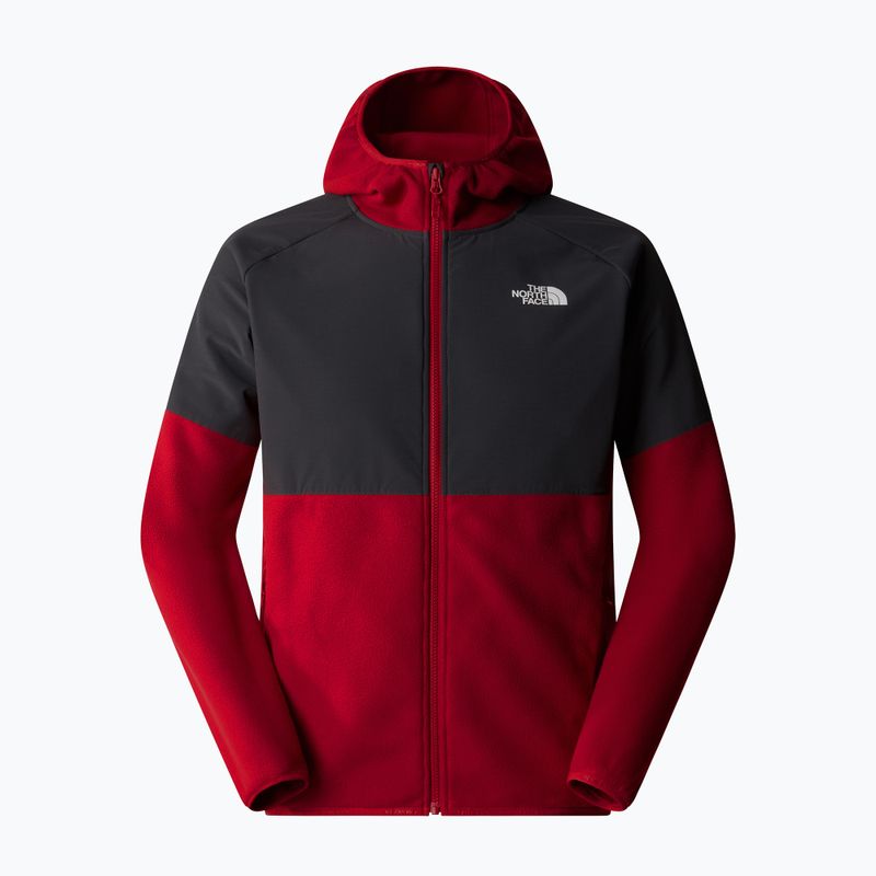 Bluză pentru bărbați The North Face Glacier Heavyweight Full Zip HD garnet red/asphalt grey 5