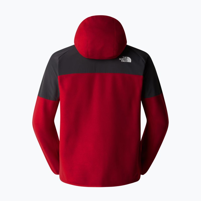 Bluză pentru bărbați The North Face Glacier Heavyweight Full Zip HD garnet red/asphalt grey 6