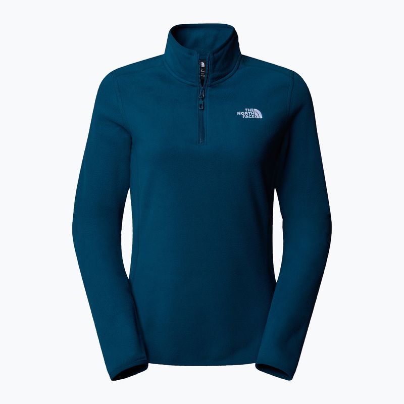 Hanorac pentru femei The North Face 100 Glacier 1/4 Zip midnight petrol 4