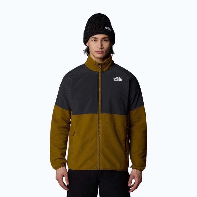 Hanorac pentru bărbați The North Face Glacier Heavyweight Full Zip moss green/ asphalt grey 4