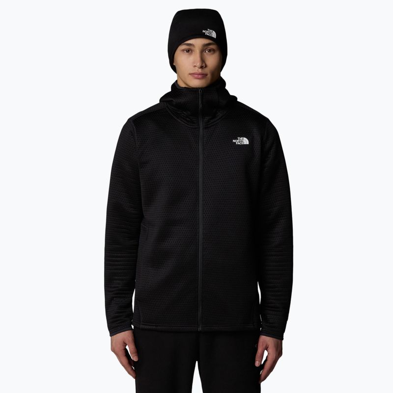 Bluză de trekking pentru bărbați The North Face Vertical Thermal FZ Hoodie black