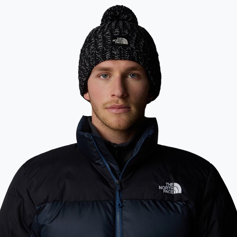 Căciulă pentru bărbați The North Face Cozy Chunky Cabin black/white dune 3