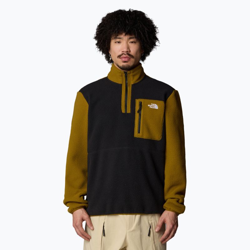 Bluză pentru bărbați The North Face Yumiori 1/4 Zip black/ moss green