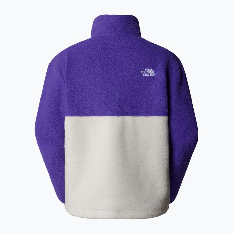 Bluză pentru femei The North Face Yumiori 1/4 Zip white dune/peak purple 4