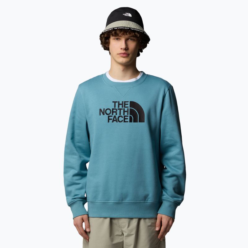 Hanorac pentru bărbați The North Face Drew Peak Crew algae blue