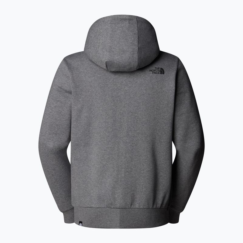 Bluză pentru bărbați The North Face Simple Dome Full Zip Hoodie medium grey heather 6