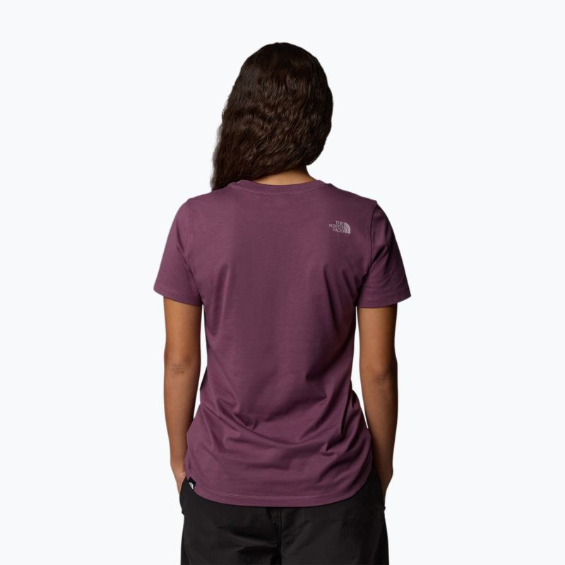 Tricou pentru femei The North Face Easy midnight mauve/purple 3