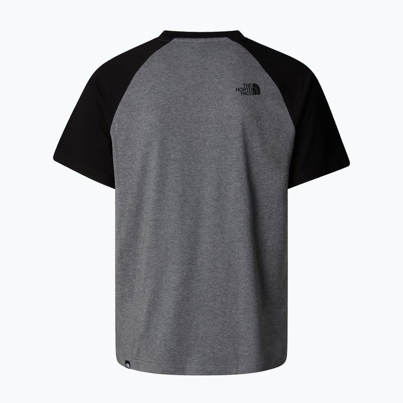 Tricou pentru bărbați The North Face Raglan Easy medium grey heather 2